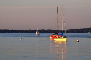 Anchored out