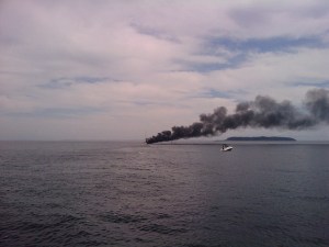 Sailboat Fire