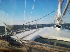 sailboat dodger spray beneteau